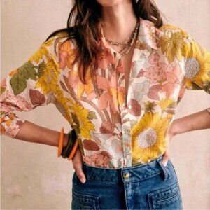 Sezane Pierro Shirt sz 38/US 6